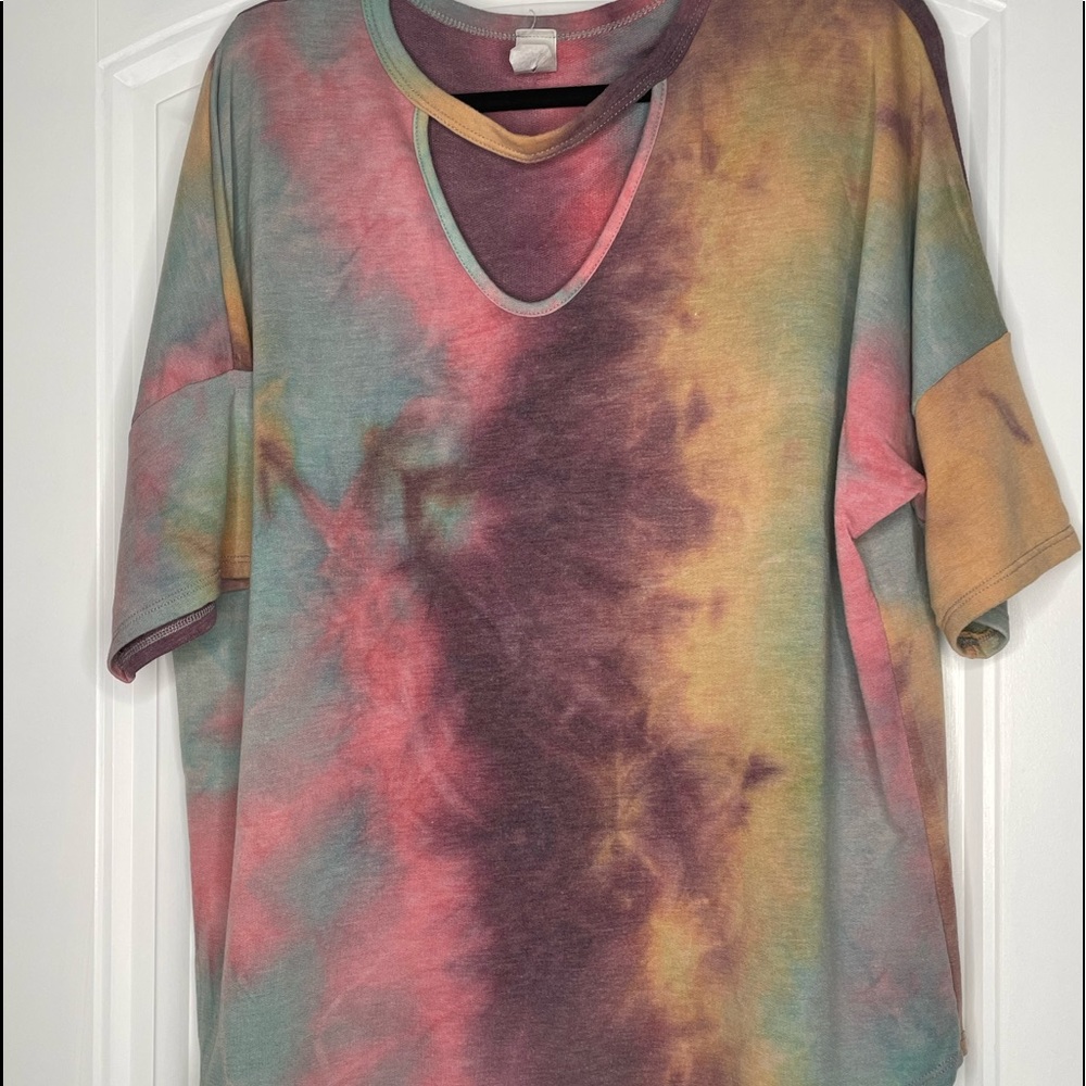 Boutique brand Tie Dye s/s top Size XL